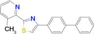 4-(4-Biphenylyl)-2-(3-methyl-2-pyridyl)thiazole