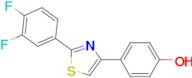 2-(3,4-Difluorophenyl)-4-(4-hydroxyphenyl)thiazole