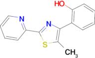 4-(2-Hydroxyphenyl)-5-methyl-2-(2-pyridyl)thiazole