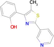 4-(2-Hydroxyphenyl)-5-methyl-2-(3-pyridyl)thiazole