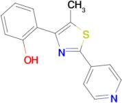 4-(2-Hydroxyphenyl)-5-methyl-2-(4-pyridyl)thiazole