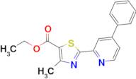 Ethyl 4-methyl-2-(4-phenyl-2-pyridyl)thiazole-5-carboxylate