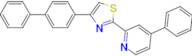 4-(4-Biphenylyl)-2-(4-phenyl-2-pyridyl)thiazole