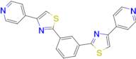 1,3-Bis[4-(4-pyridyl)-2-thiazolyl]benzene