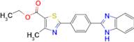 Ethyl 2-[4-(2-benzimidazolyl)phenyl]-4 methylthiazole-5-carboxylate