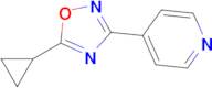4-(5-Cyclopropyl-1,2,4-oxadiazol-3-yl)pyridine