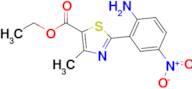 Ethyl 2-(2-amino-5-nitrophenyl)-4-methylthiazole-5-carboxylate