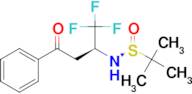 (S)-2-Methyl-N-[(2S)-1,1,1-trifluoro-4-oxo-4-phenylbutan-2-yl]propane-2-sulfinamide