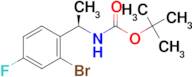 tert-Butyl N-[(1R)-1-(2-bromo-4-fluorophenyl)ethyl]carbamate