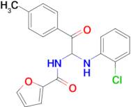 N-{1-[(2-Chlorophenyl)amino]-2-(4-methylphenyl)-2-oxoethyl}furan-2-carboxamide