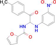 N-[2-(4-Methylphenyl)-1-[(3-nitrophenyl)amino]-2-oxoethyl]-2-furancarboxamide