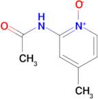 2-Acetamido-4-methylpyridin-1-ium-1-olate