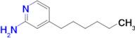 4-Hexylpyridin-2-amine