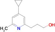 3-(4-Cyclopropyl-6-methylpyridin-2-yl)propan-1-ol