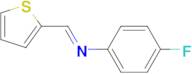 (E)-4-Fluoro-N-(thiophen-2-ylmethylidene)aniline