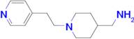 {1-[2-(Pyridin-4-yl)ethyl]piperidin-4-yl}methanamine