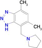 4,6-Dimethyl-7-(pyrrolidin-1-ylmethyl)-1H-1,2,3-benzotriazole