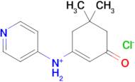 N-(5,5-Dimethyl-3-oxocyclohex-1-en-1-yl)pyridin-4-aminium chloride