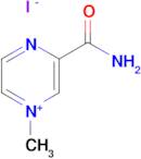 3-Carbamoyl-1-methylpyrazin-1-ium iodide