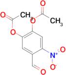 2-(Acetyloxy)-5-formyl-4-nitrophenyl acetate