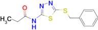 N-[5-(Benzylsulfanyl)-1,3,4-thiadiazol-2-yl]propanamide