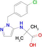 2-({1-[(4-Chlorophenyl)methyl]-1H-pyrazol-5-yl}amino)-2-methylpropanoic acid