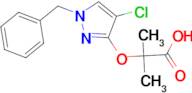 2-[(1-Benzyl-4-chloro-1H-pyrazol-3-yl)oxy]-2-methylpropanoic acid