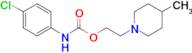 2-(4-Methylpiperidin-1-yl)ethyl N-(4-chlorophenyl)carbamate