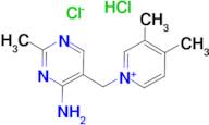 1-[(4-Amino-2-methylpyrimidin-5-yl)methyl]-3,4-dimethylpyridin-1-ium chloride hydrochloride