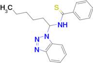 N-[1-(1H-1,2,3-Benzotriazol-1-yl)hexyl]benzenecarbothioamide