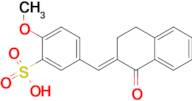 2-Methoxy-5-{[(2E)-1-oxo-1,2,3,4-tetrahydronaphthalen-2-ylidene]methyl}benzene-1-sulfonic acid