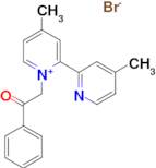 4-Methyl-2-(4-methyl-2-pyridinyl)-1-(2-oxo-2-phenylethyl)pyridinium bromide