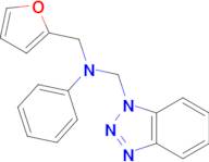 N-(1H-1,2,3-Benzotriazol-1-ylmethyl)-N-(furan-2-ylmethyl)aniline