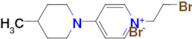 1-(2-Bromoethyl)-4-(4-methylpiperidin-1-yl)pyridin-1-ium bromide