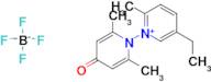 1-(2,6-Dimethyl-4-oxo-1(4H)-pyridinyl)-5-ethyl-2-methylpyridinium tetrafluoroborate