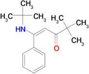 (1E)-1-(tert-Butylamino)-4,4-dimethyl-1-phenylpent-1-en-3-one