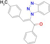 (2Z)-2-(1H-1,2,3-Benzotriazol-1-yl)-3-(4-methylphenyl)-1-phenylprop-2-en-1-one