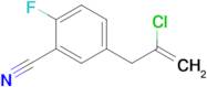 2-Chloro-3-(3-cyano-4-fluorophenyl)-1-propene