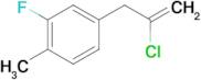 2-Chloro-3-(3-fluoro-4-methylphenyl)-1-propene