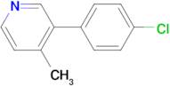 3-(4-Chlorophenyl)-4-methylpyridine