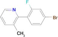 2-(4-Bromo-2-fluorophenyl)-3-methylpyridine