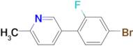 5-(4-Bromo-2-fluorophenyl)-2-methylpyridine