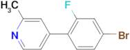 4-(4-Bromo-2-fluorophenyl)-2-methylpyridine