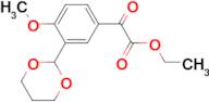 Ethyl 3-(1,3-dioxan-2-yl)-4-methoxybenzoylformate