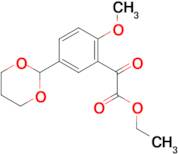 Ethyl 5-(1,3-dioxan-2-yl)-2-methoxybenzoylformate