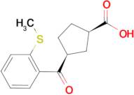 cis-3-(2-thiomethylbenzoyl)cyclopentane-1-carboxylic acid