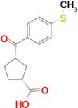 cis-3-(4-thiomethylbenzoyl)cyclopentane-1-carboxylic acid