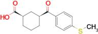 cis-3-(4-Thiomethylbenzoyl)cyclohexane-1-carboxylic acid