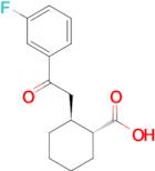 trans-2-[2-(3-fluorophenyl)-2-oxoethyl]cyclohexane-1-carboxylic acid