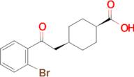 cis-4-[2-(2-bromophenyl)-2-oxoethyl]cyclohexane-1-carboxylic acid